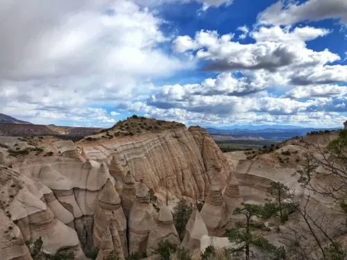 view of tent shaped rocks